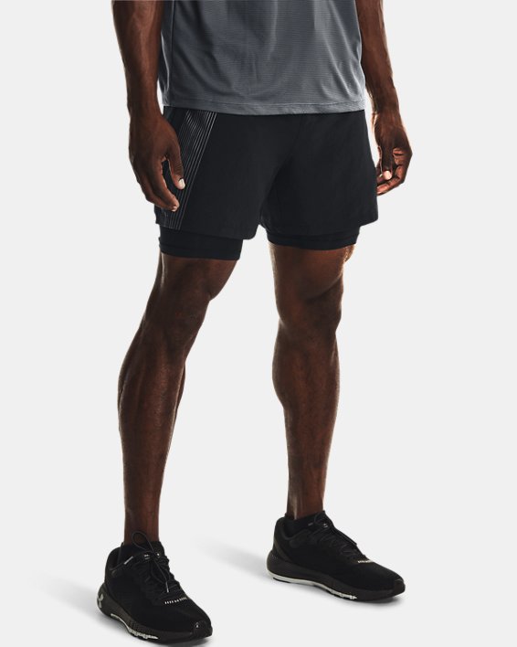 Men's UA SpeedPocket 2-in-1 Shorts, Black, pdpMainDesktop image number 0